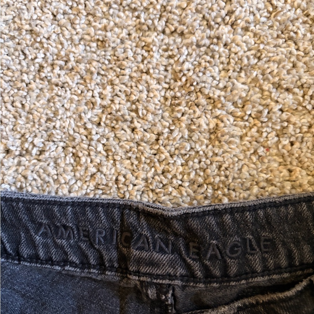 American eagle Distressed Black Denim Shorts - Picture 2 of 4